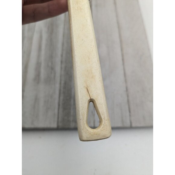 Vintage Kaylan Solid Spatula Flipper 14 1/4" Long Tan Handle - Picture 10 of 11